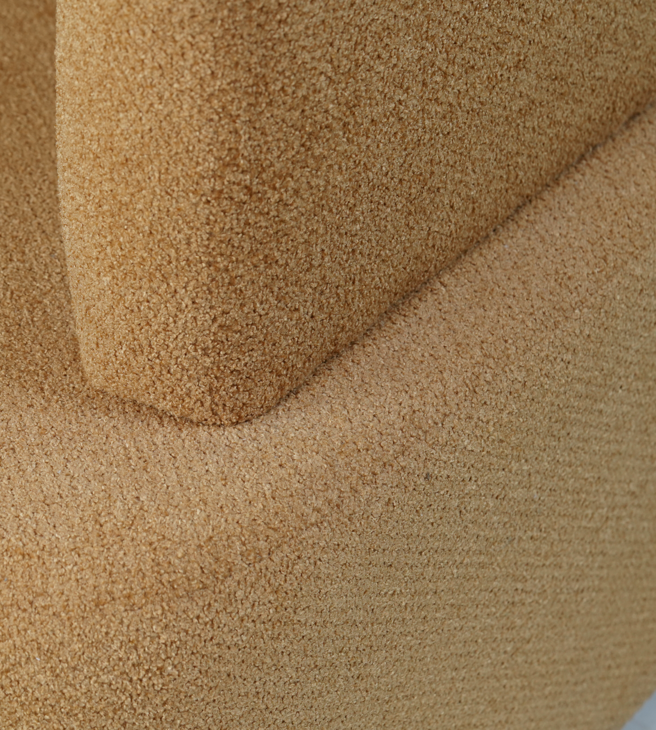 Bespoke Neutral Fabric Armchair – Cozy Comfort with Contemporary Style
