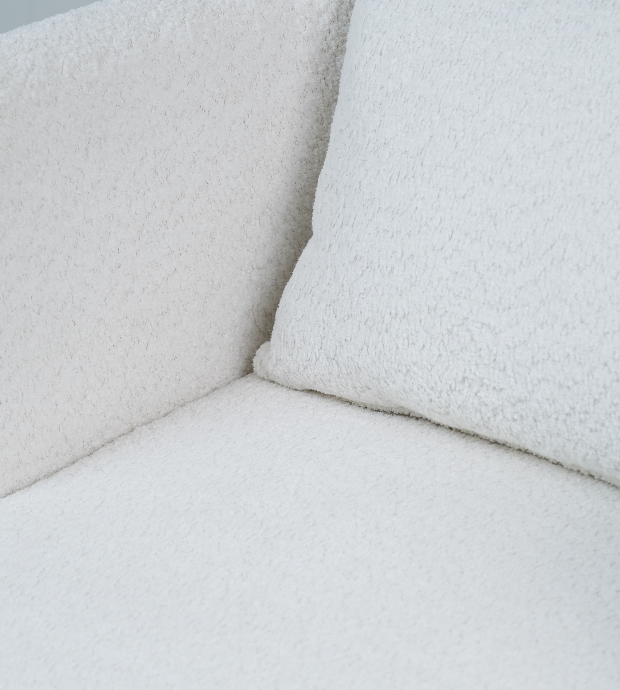 Contemporary Neutral Fabric Armchair