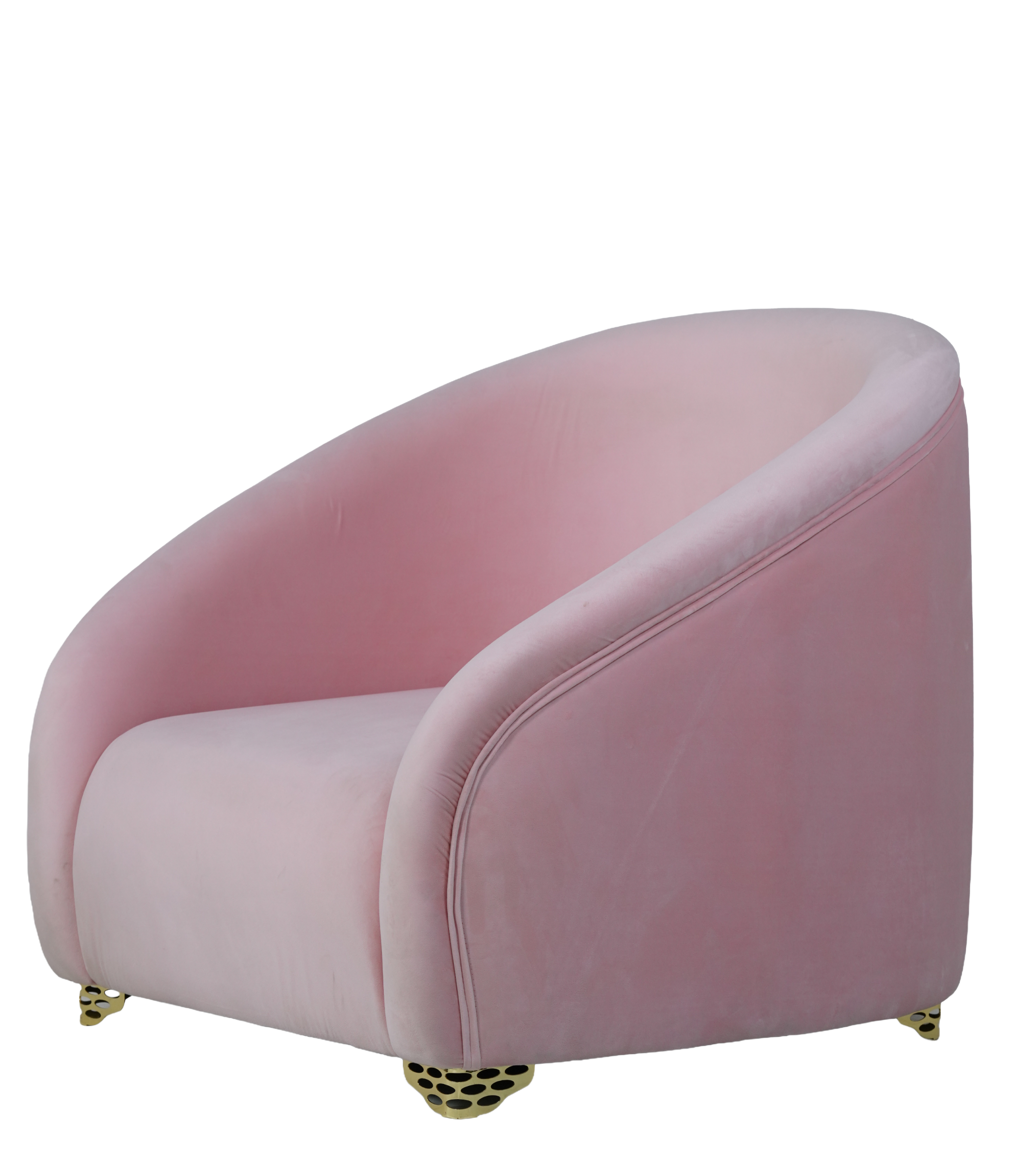 Latte Velvet Armchair