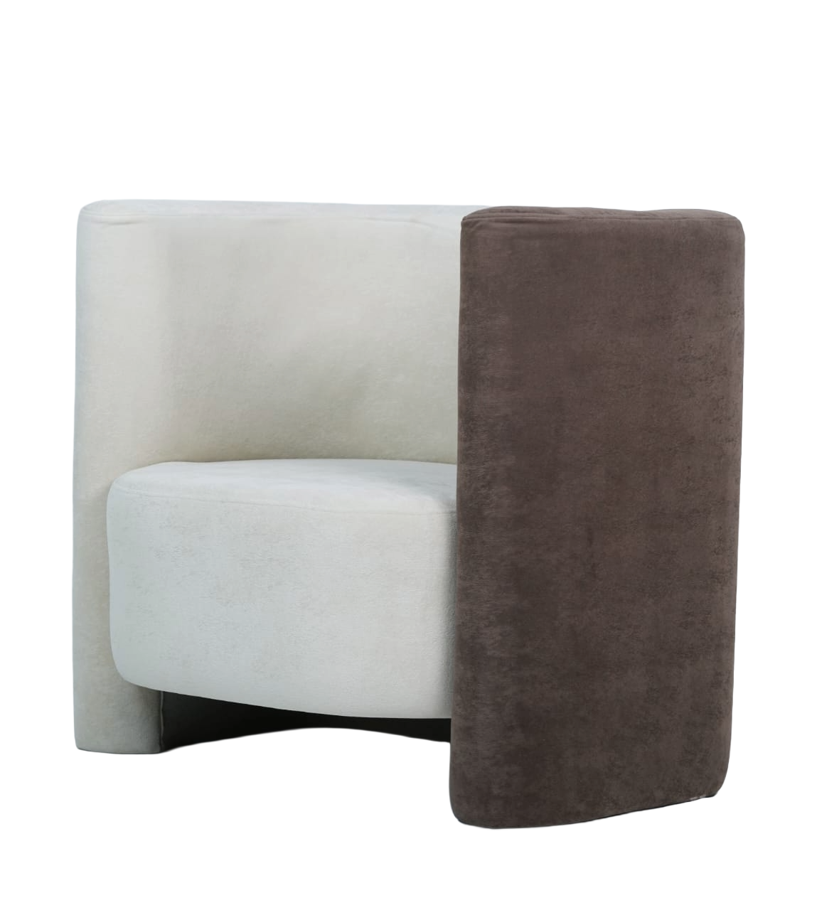 Modern Textured Fabric Armchair