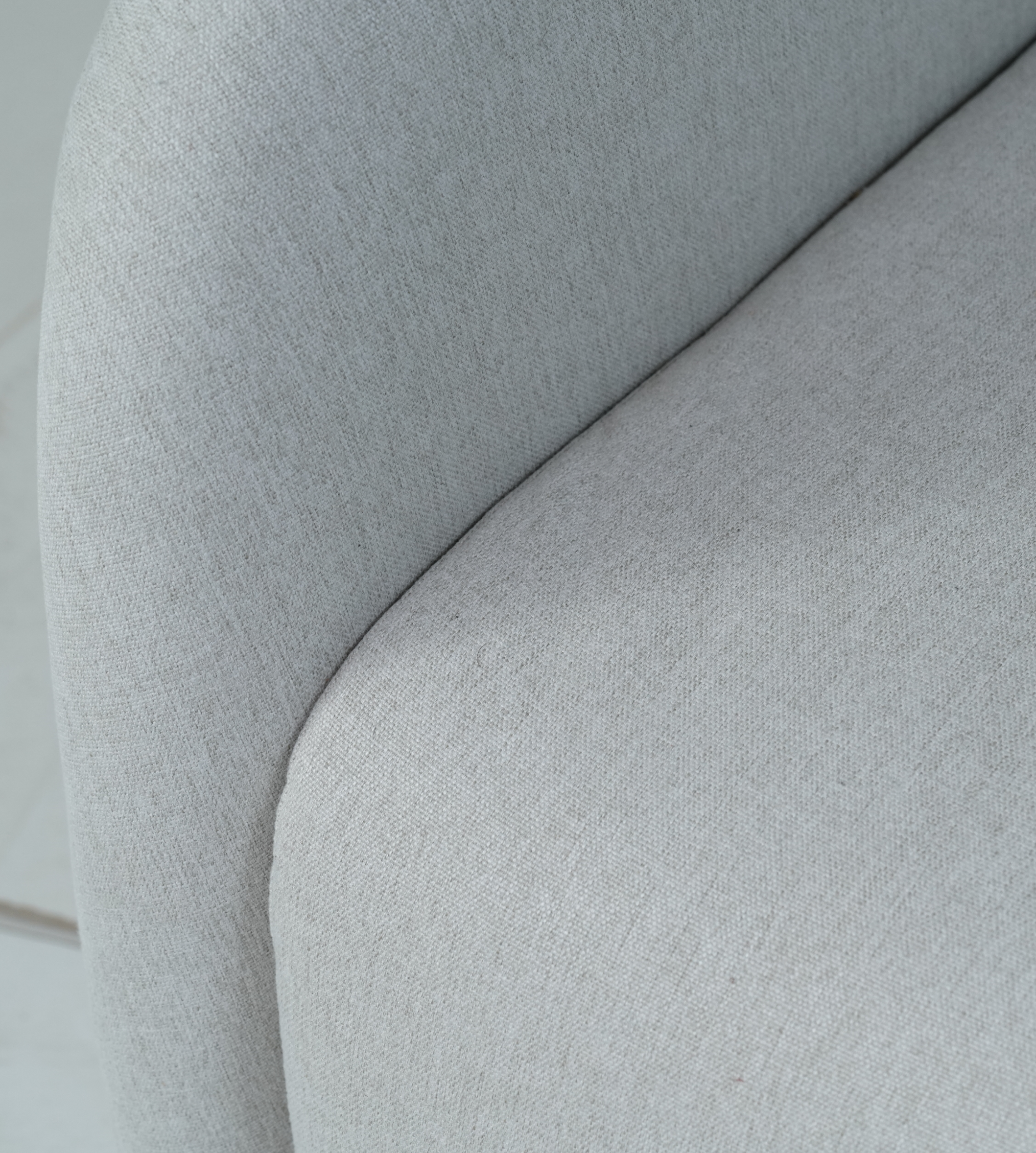Neutral Fabric Armchair – Elegant Style with Deep Cushioned Comfort