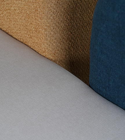 Three-Seater Curved Back Sofa