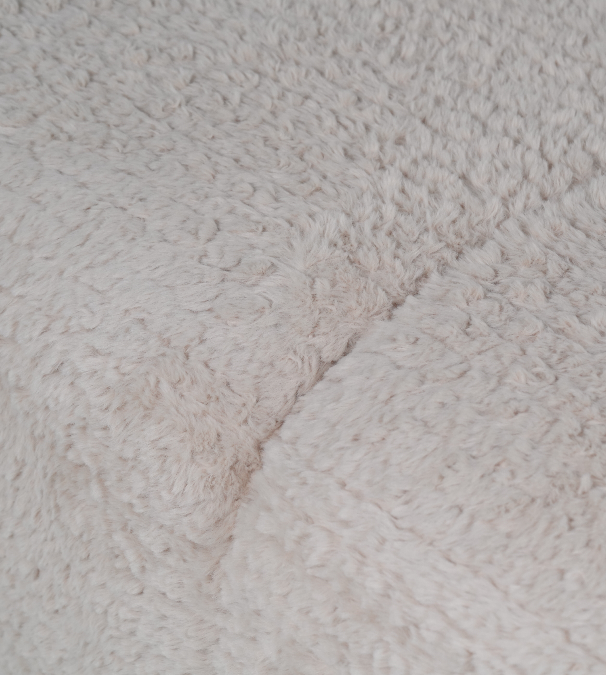 Three-Seater Curved Back Textured Fabric Sofa