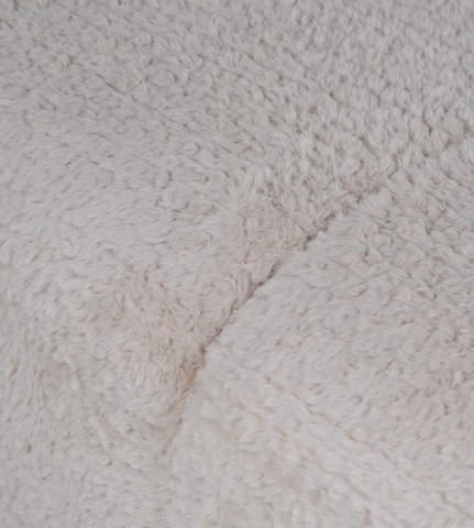 Three-Seater Curved Back Textured Fabric Sofa